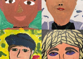 Paintings by the Young Carers group
