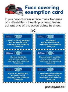 Face Covering Exemption Cards