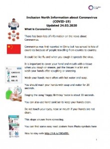 Easy-read information about Coronavirus