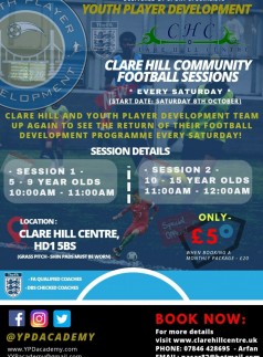 Clare Hill Community Youth Football Sessions