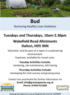 Bud Nuturing healthy lives outdoors